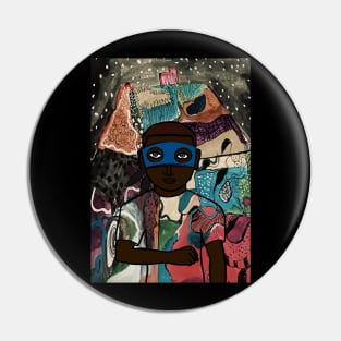 God NFT - Mysterious Male Character in a Night Scene Pin