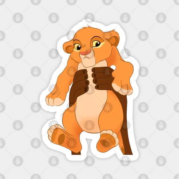 The lion king, cute Simba, baby Simba king, Magnet by PrimeStore