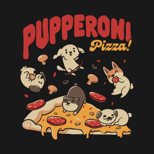 Pupperoni Puzzia Dogs Puppies Italy by Tobe Fonseca T-Shirt