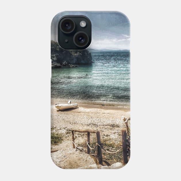 Perfect getaway on Mediterranean sea Phone Case by Khala