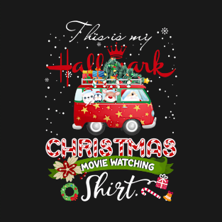 This Is My Christmas Movie Watching Shirt, Christmas shirt, Merry Christmas, buffalo plaid 2023 T-Shirt