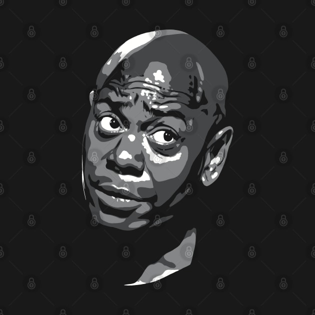 Dave Chappelle greyscale by @johnnehill