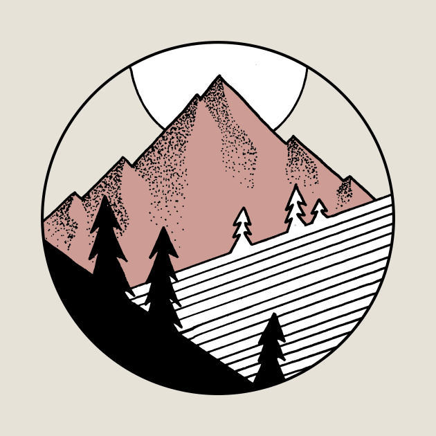 Circle Mountain by ZekeTuckerDesign