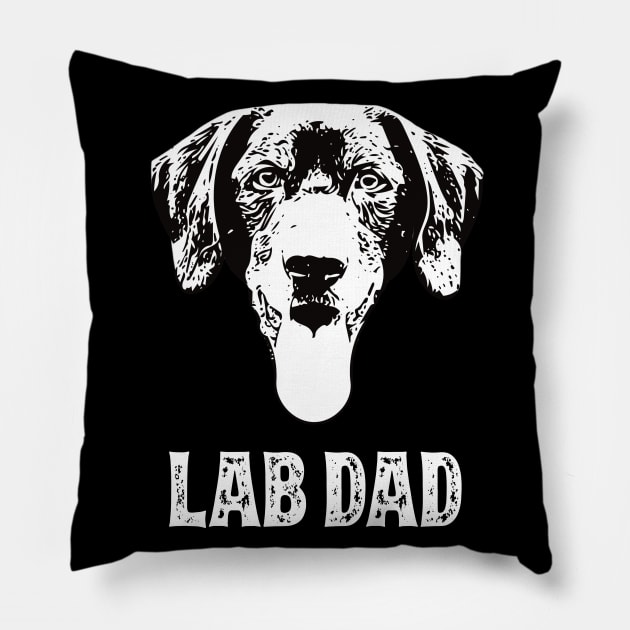 Labrador Retriever Dad Pillow by DoggyStyles