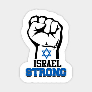 Israel Strong Hand up Israeli star flag Magnet