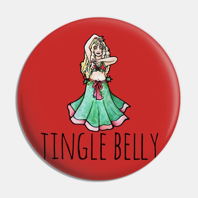 Jingle Belly Dancer Pin by bubbsnugg