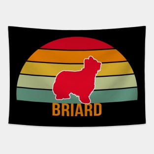 Briard Vintage Silhouette Tapestry