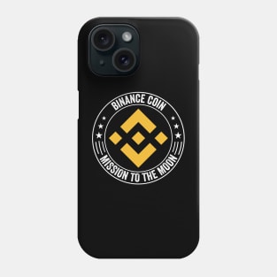 Vintage Binance BNB Coin To The Moon Crypto Token Cryptocurrency Wallet Birthday Gift For Men Women Kids Phone Case