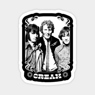 Cream \/\ Original Vintage Look Fan Design Magnet