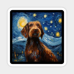 German Wirehaired Pointer Night Magnet