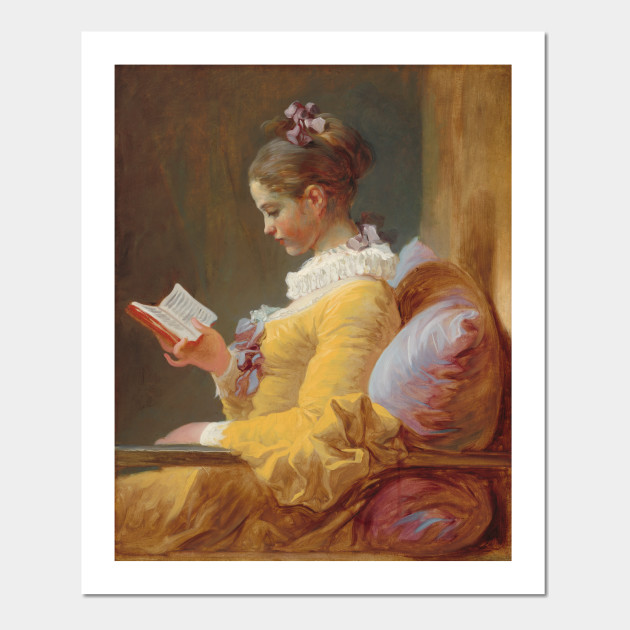 Young Girl Reading Painting By Jean Honore Fragonard Reading