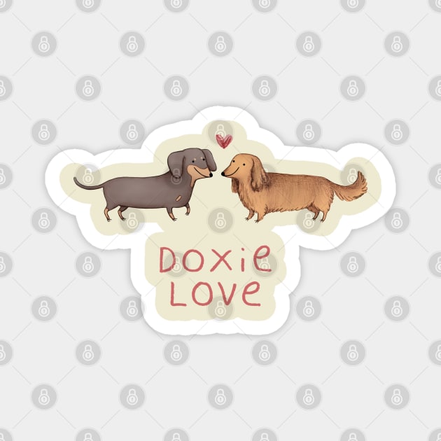 Doxie Love Magnet by Sophie Corrigan