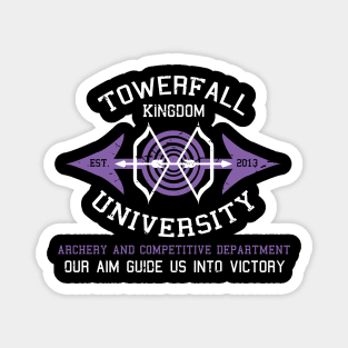 Towerfall Kingdom University (Distressed) Magnet