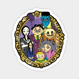 The Animated Addams Family Portrait Magnet