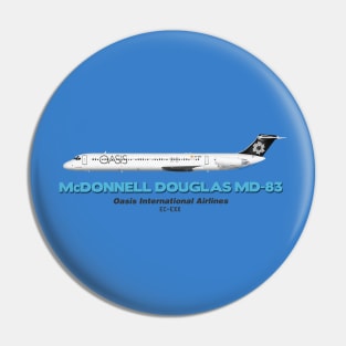 McDonnell Douglas MD-83 - Oasis International Airlines Pin