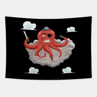 Pirate Octopus Tapestry