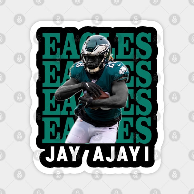 Philadelphia Eagles Jay Ajayi 28 Magnet by Thejockandnerd