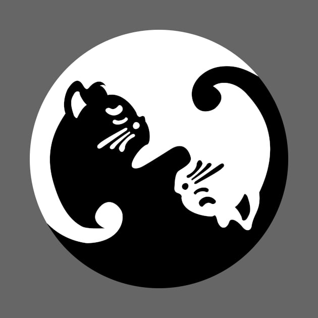 Cat Yin and Yang by JamesCMarshall