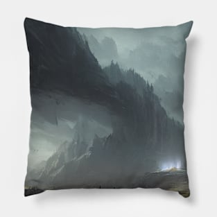 landscape pictures for wall colorful Pillow