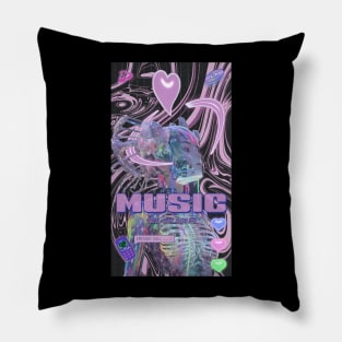 music Y2k hologram Pillow