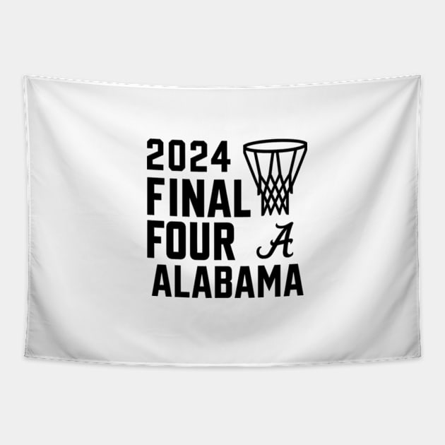 Alabama Crimson Tide Final Four 2024 March Madness Tapestry by YASSIN DESIGNER