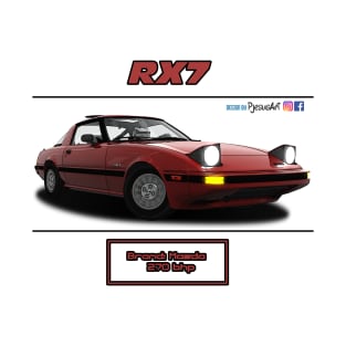 Mazda RX7 FB Red T-Shirt