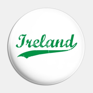 Ireland Pride Vintage Retro St Patricks Day Varsity Pin