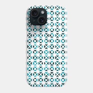 Rounded Triangle Pattern (Blue Green) Phone Case