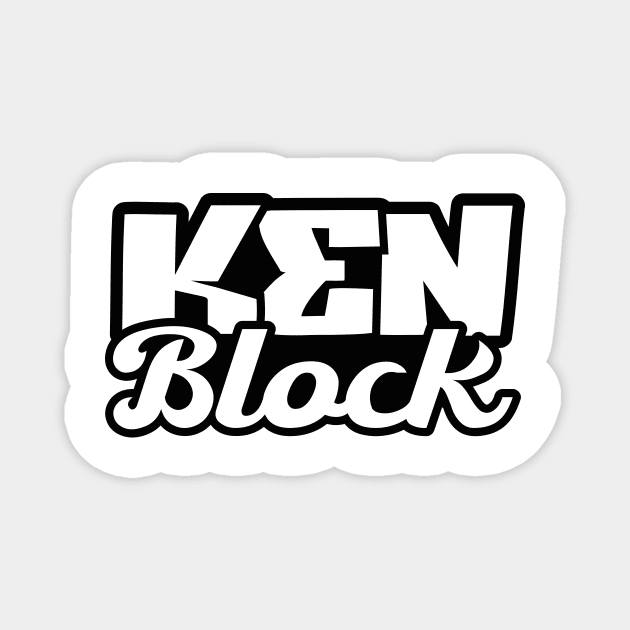 ken block Magnet by lounesartdessin