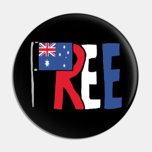 Free Australia Pin