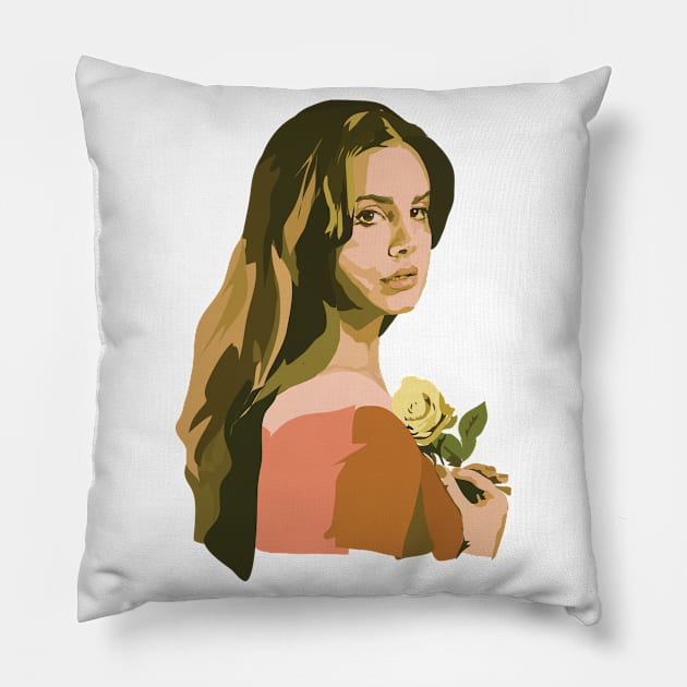 Lana With Rose Pillow by annamckay