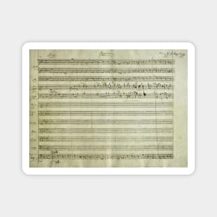 Mozart | Requiem | Original manuscript score Magnet