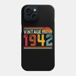 Vintage 1942 Birthday Gift Retro Style Phone Case