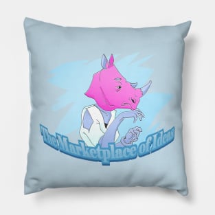 The Marketplace of Ideas Pillow