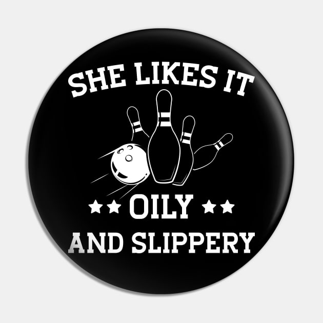 Bowling Girl - She likes it oily and slippery w Pin by KC Happy Shop