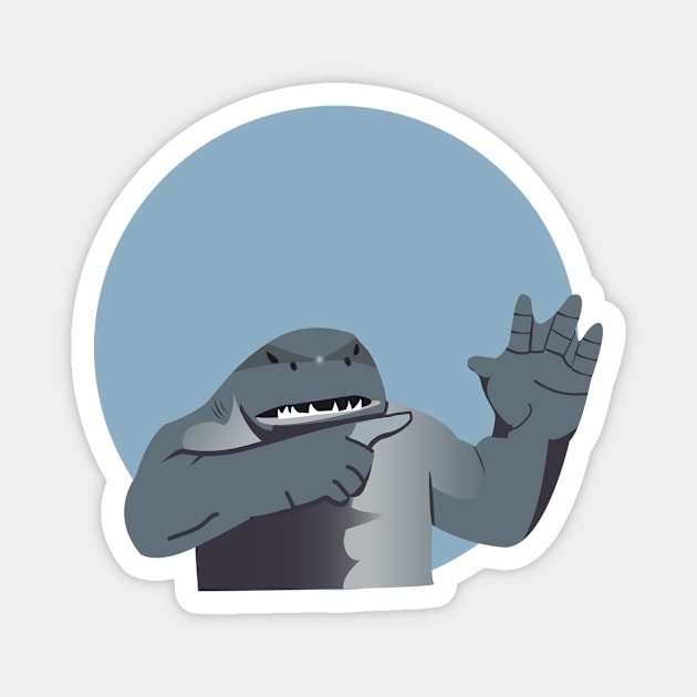 King shark hand Magnet by Pasan-hpmm