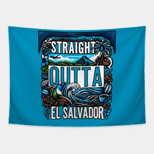 Sraight Outta El Salvador Tapestry