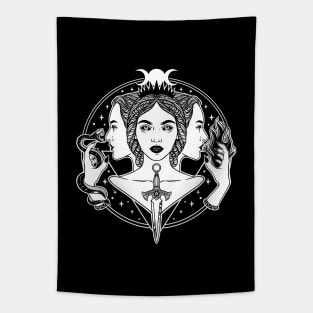 Hecate triple goddess Tapestry