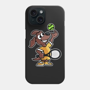 Dog Tennis Player Funny Coach print Phone Case