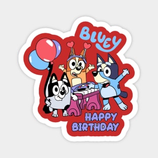 bluey happy birthday Magnet