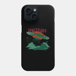 Extraterrestrial Encounter | Spaced Out UFO T-Shirt Design Phone Case