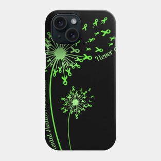 Dandelion Mental Health Awareness Never Give Up Phone Case