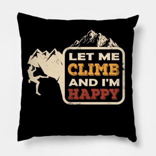 Climbing Rock Climber Climb bouldering hiking Pillow