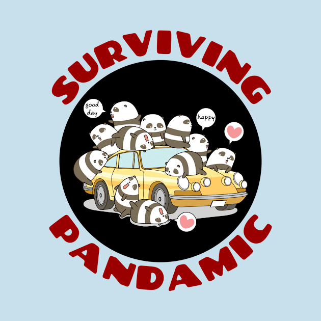 Surviving Pandamic | Panda Pun by Allthingspunny