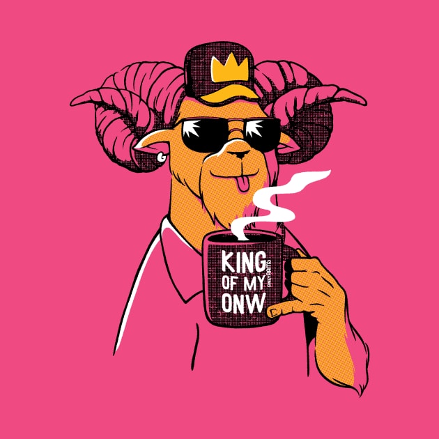 King Of MY Own Ram Coffee Mug by Only Rams