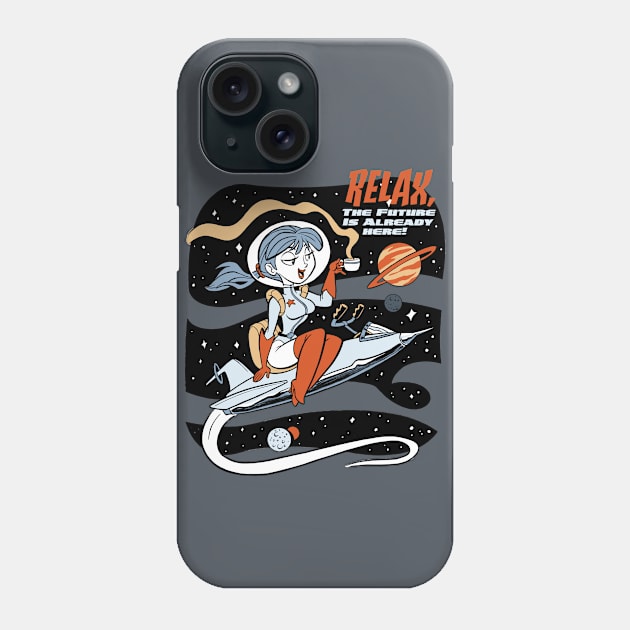 Space Tea Chill Phone Case by TomBancroft