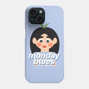 Cute Girl Having The Monday Blues Phone Case