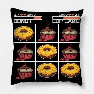 Tic Tac Toe Donuts vs. Cup Cake Pillow