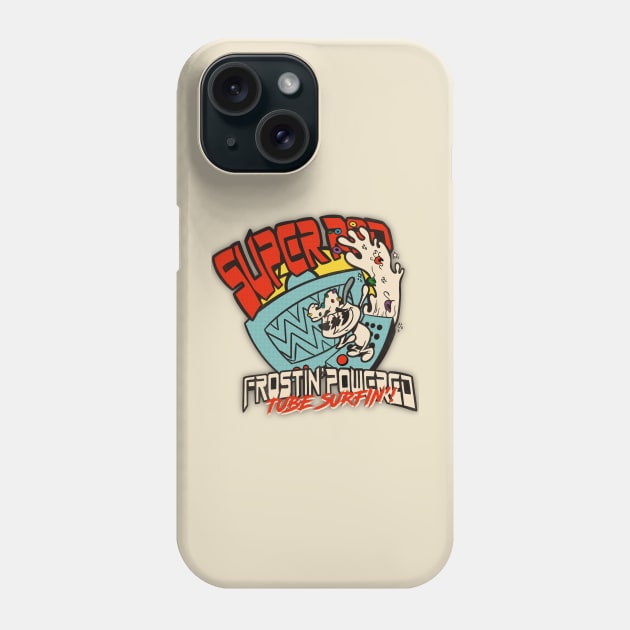 SUPER RAD FROSTIN' POWERED TUBE SURFIN' Phone Case by Legend of Louis Design Co.