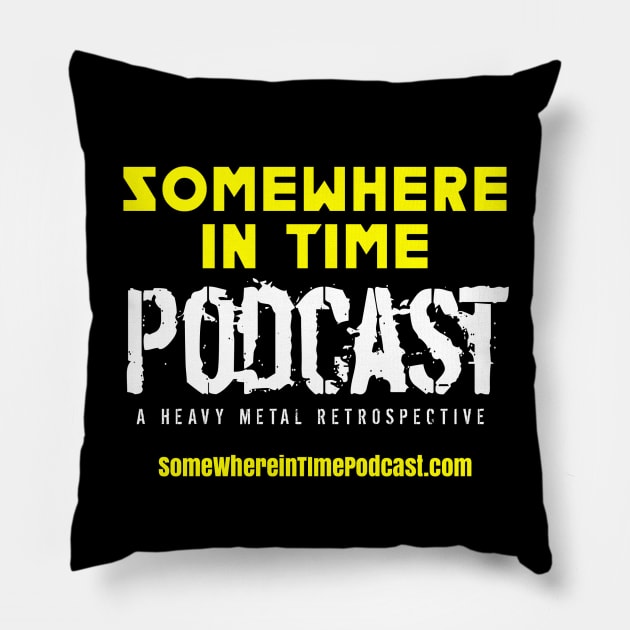 Somewhere in Time "Heavy Metal Retrospective" Pillow by Somewhere in Time Podcast